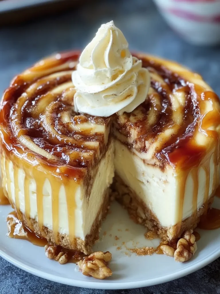 Creamy Cinnamon Swirl Cheesecake First Image