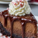 Rich Chocolate Peppermint Cheesecake First Image