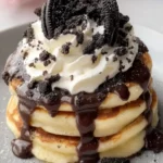 Cookies and Cream Pancake Stack First Image