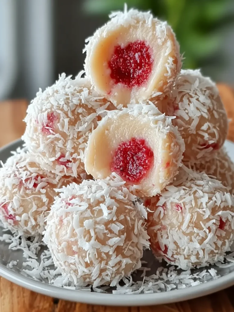 Coconut Raspberry Bliss Balls First Image