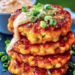 Savory Corn Fritters with Sauce First Image
