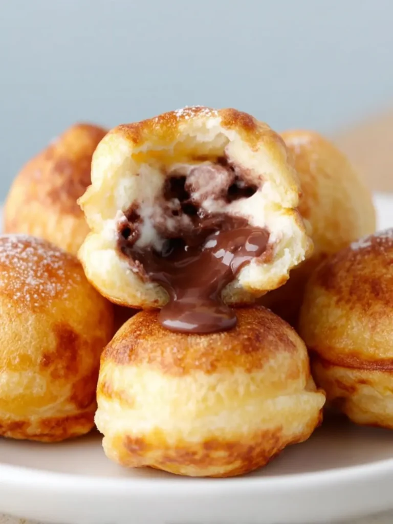 Chocolate-Filled Danish Pancake Bites First Image
