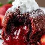 Decadent Red Velvet Lava Cake First Image