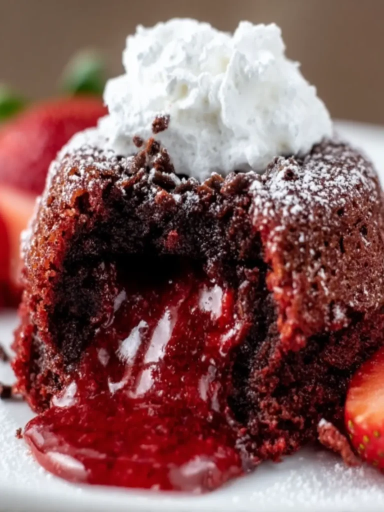 Decadent Red Velvet Lava Cake First Image