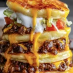 Savory Stack Pancake Burger First Image