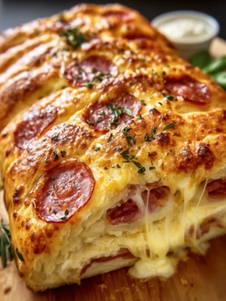 Cheesy Pepperoni Pastry Bake First Image