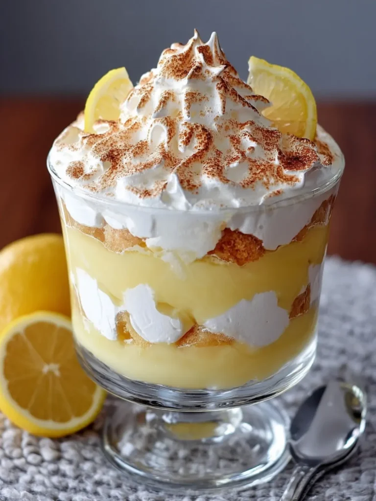 Layered Lemon Meringue Trifle First Image
