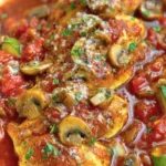 Savory Chicken Mushroom Marinara First Image