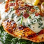 Grilled Chicken with Creamy Spinach First Image