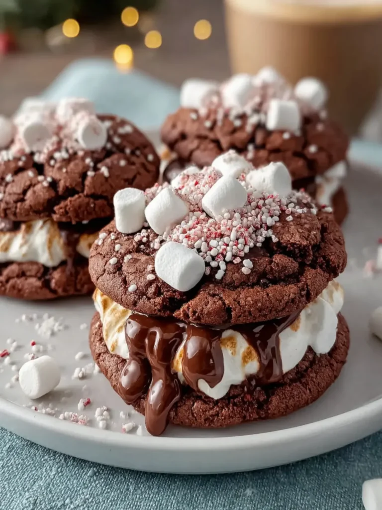 Marshmallow Hot Cocoa Surprise Cookies First Image