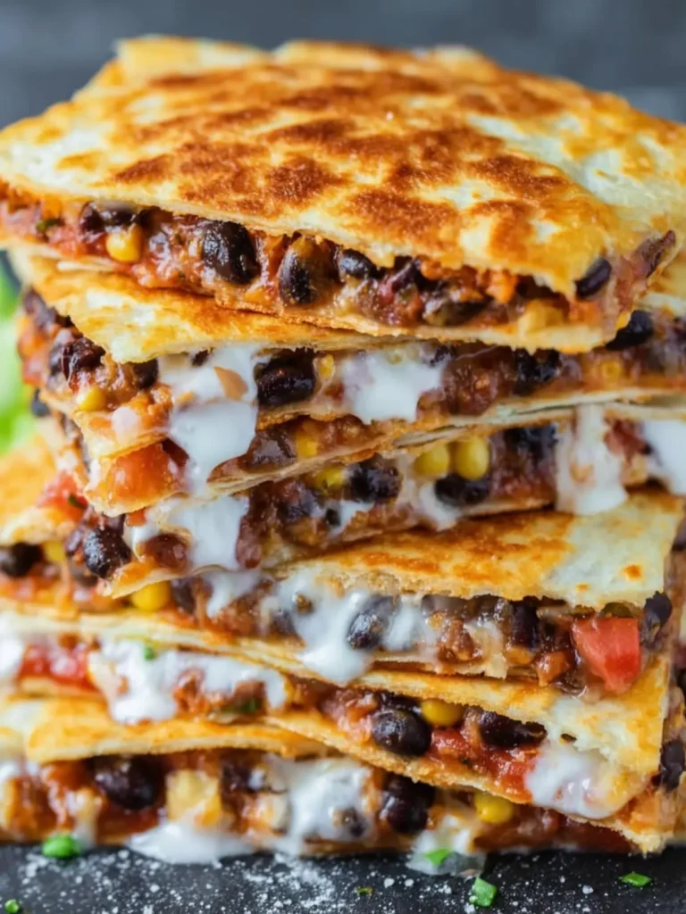 Crispy Black Bean Quesadillas First Image