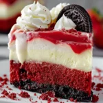 Decadent Red Velvet Cheesecake Dessert First Image