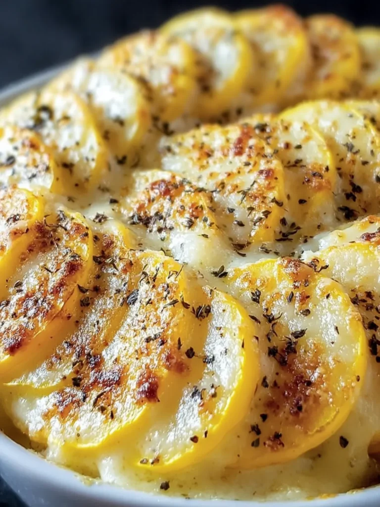 Cheesy Baked Yellow Squash Casserole First Image