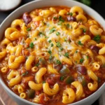 Cheesy Vegetarian Chili Mac : 30-Minute High-Protein Comfort Food First Image