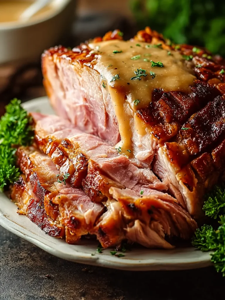 Slowcooker Creamy Mustard Pulled Ham for Effortless Comfort First Image