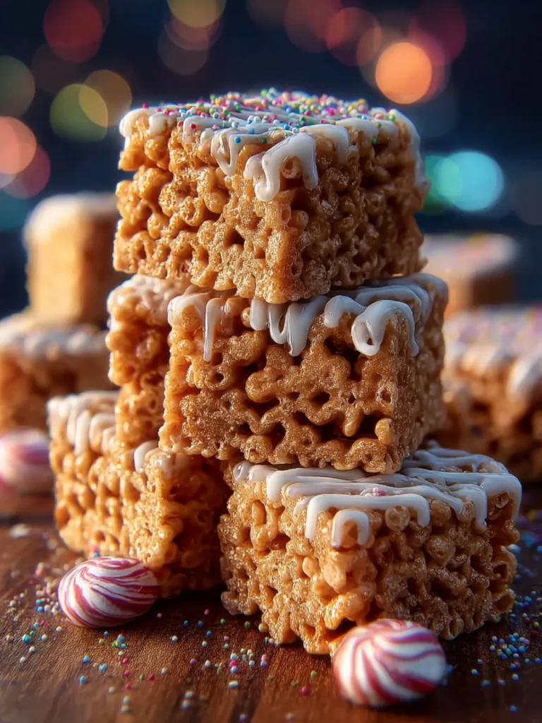 Gingerbread Rice Krispie Treats (Festive, Chewy & Spiced) First Image