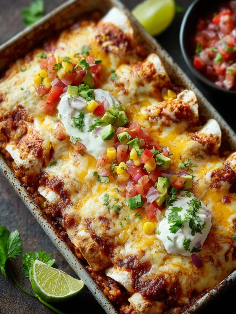 Healthy Vegetarian Enchiladas : High-Protein, Flavor-Packed & Ready in 30 Minutes First Image