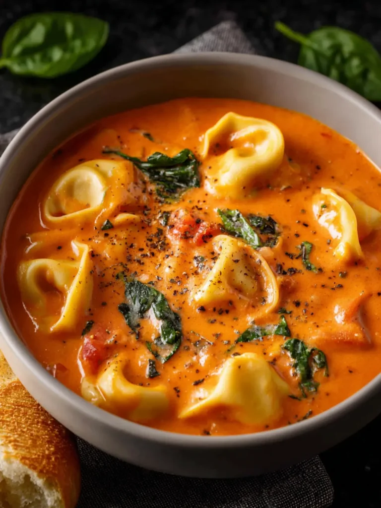 Creamy Tomato Tortellini Soup First Image