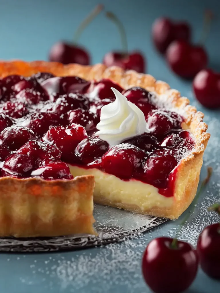 German Cherry Cake – Cherry Custard Pie Recipe Awaits! First Image
