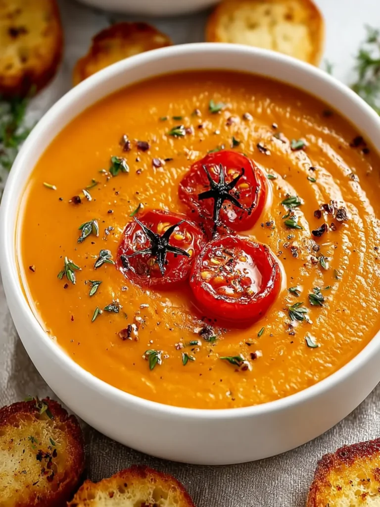 Creamy Roasted Garlic Tomato Soup That Warms the Soul First Image