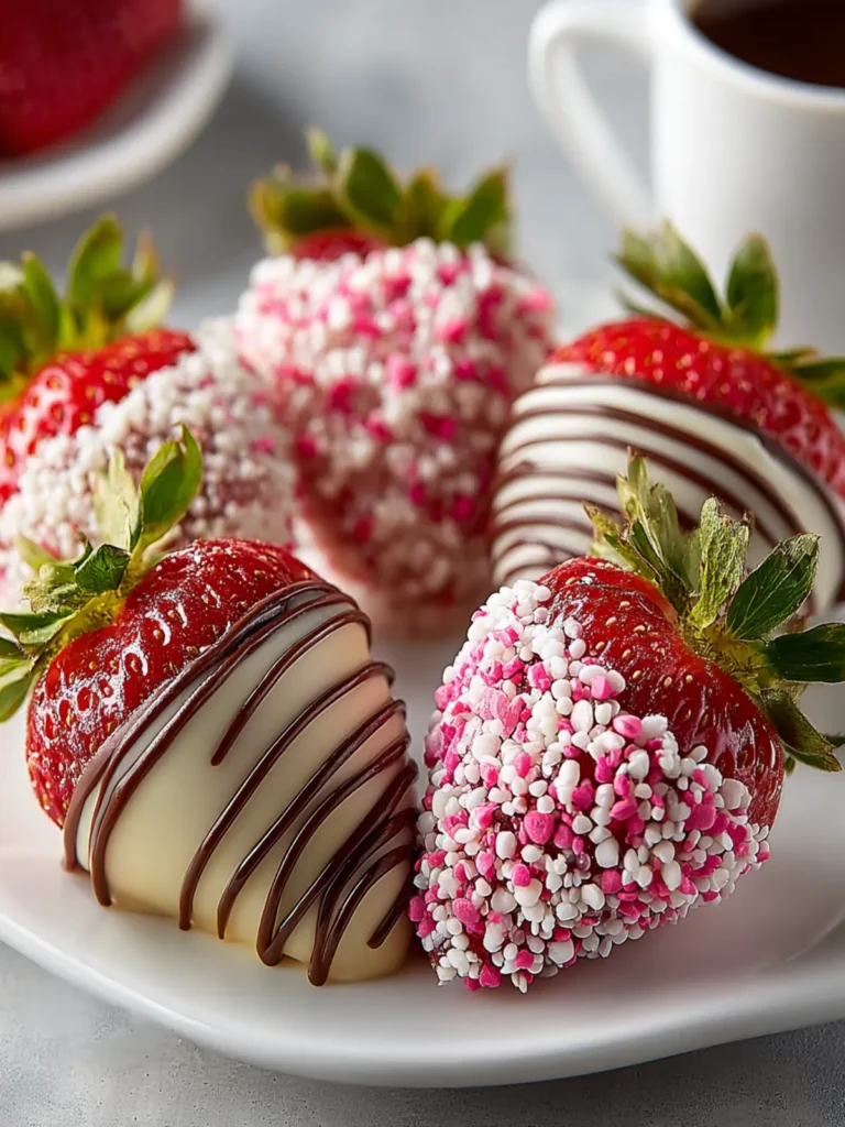 Valentine Chocolate-Covered Strawberries : Romantic & Irresistibly Easy First Image