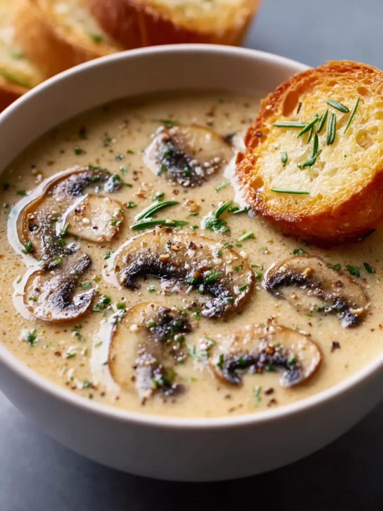Creamy Mushroom Soup First Image