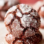 Chocolate Crinkle Cookies {With Cake Mix} First Image
