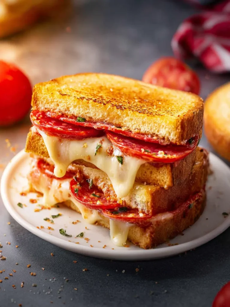 Pizza Grilled Cheese Sandwich First Image