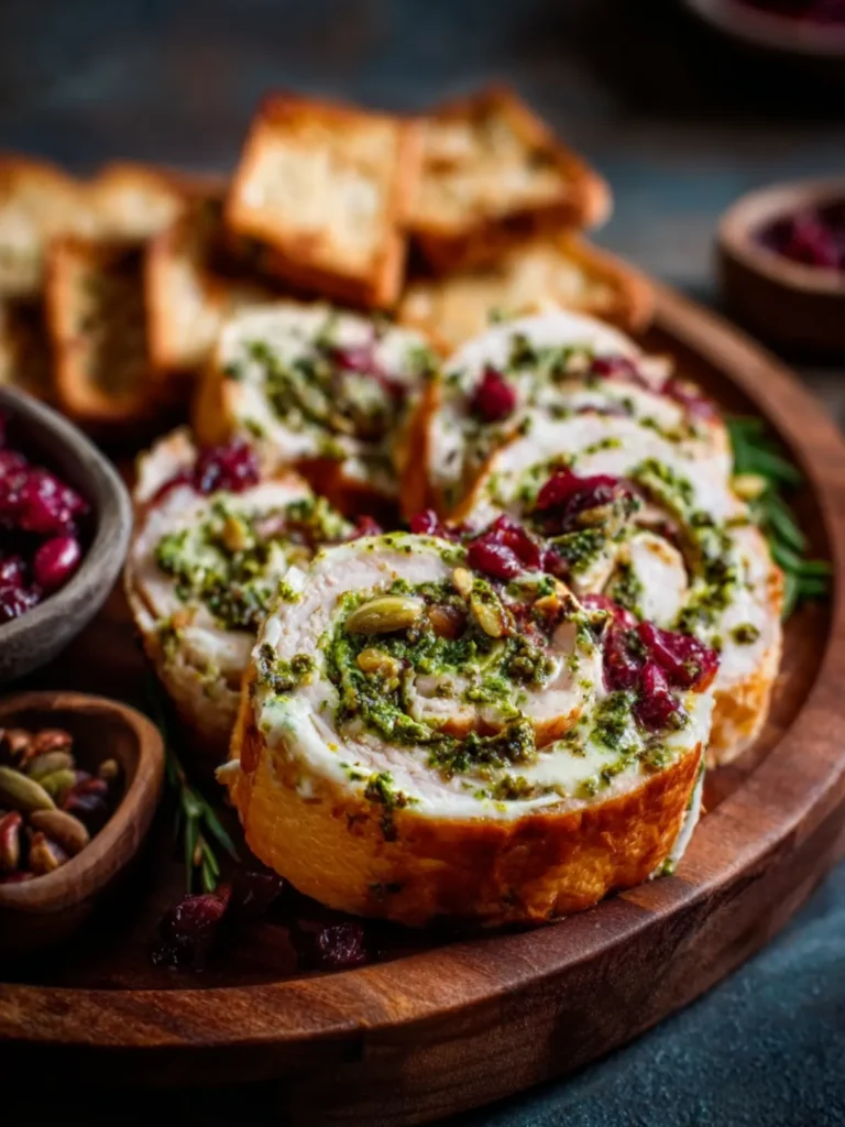 Pesto Turkey Pinwheels with Smoked Provolone First Image