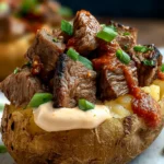 Baked Potato with Steak Bites First Image