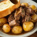 Crockpot Italian Garlic Butter Beef & Potatoes First Image
