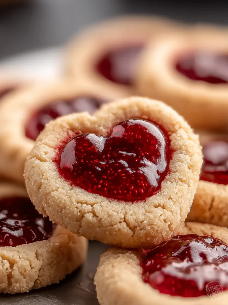 Heart Jam Thumbprint Cookies First Image
