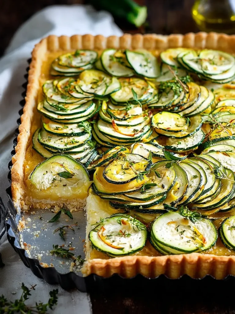 Irresistible Savory Zucchini Tart Recipe You’ll Love First Image