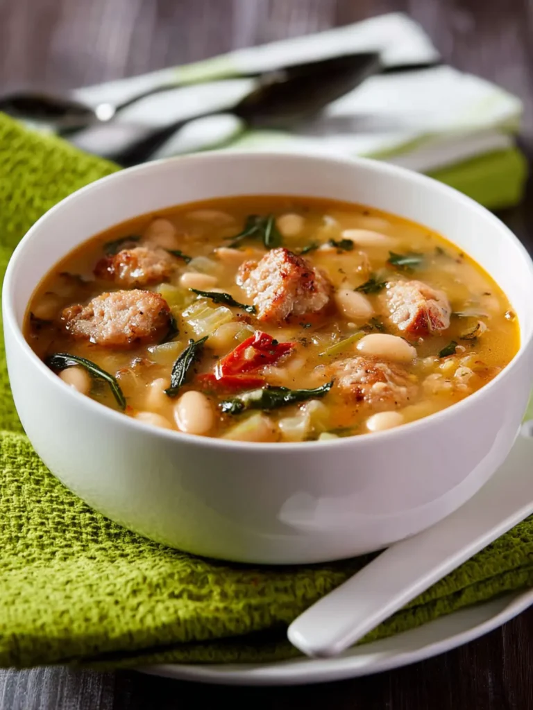 White Bean Sausage Soup First Image