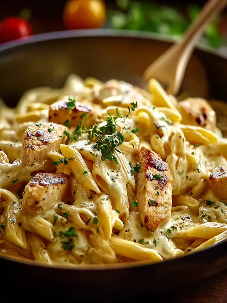 Indulge in Creamy Chicken Pasta for a Cozy Dinner Delight First Image