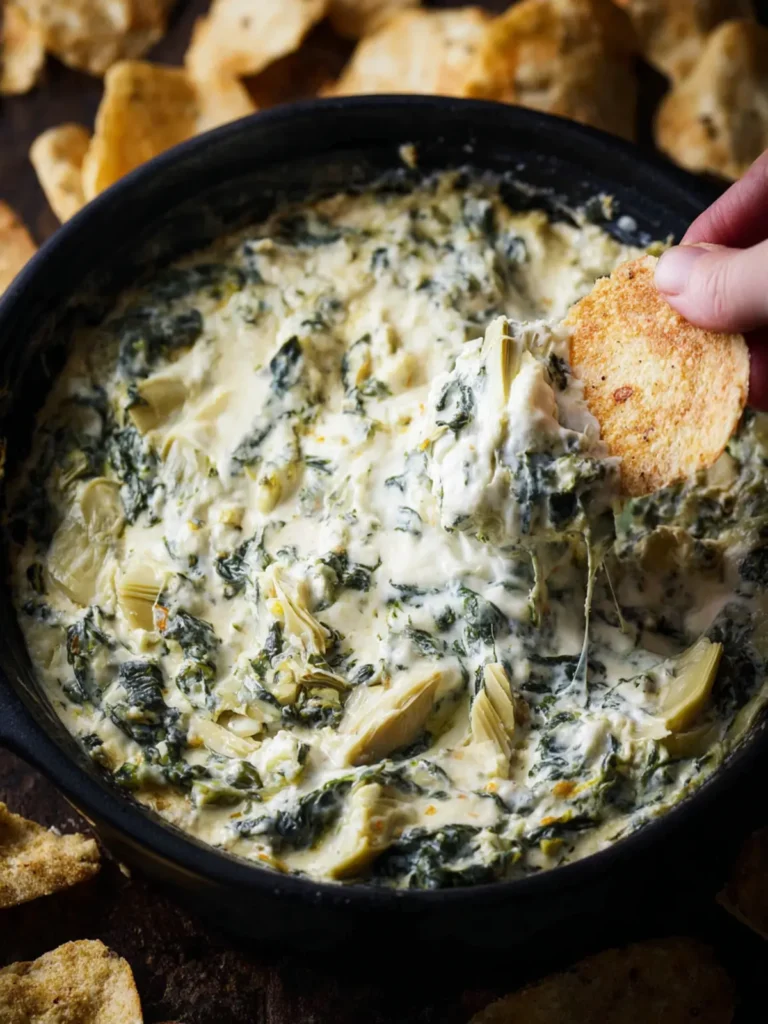 Crockpot Spinach Artichoke Dip First Image