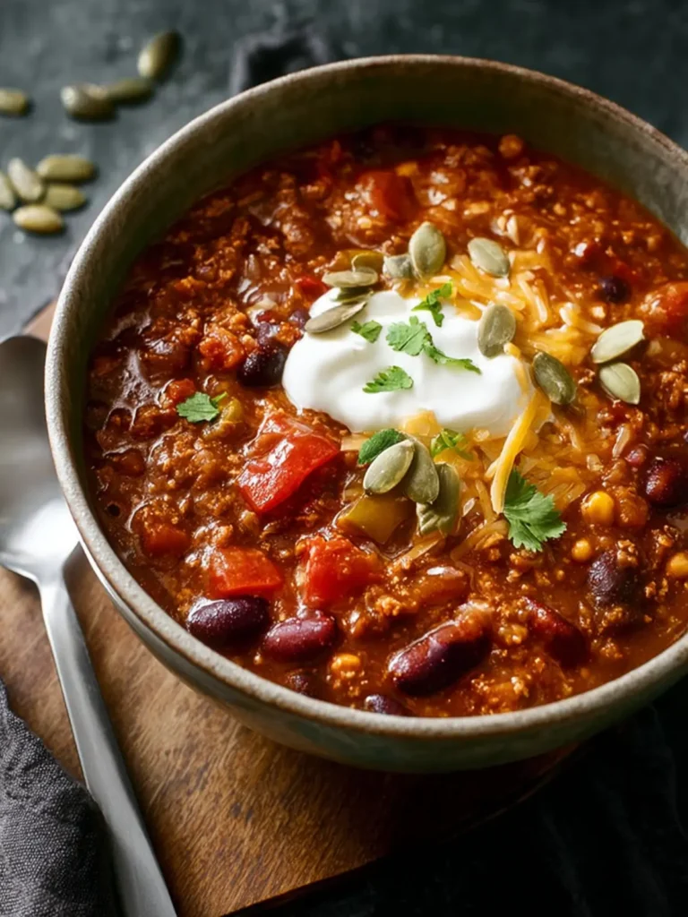 3-Bean Healthy Chili Recipe First Image