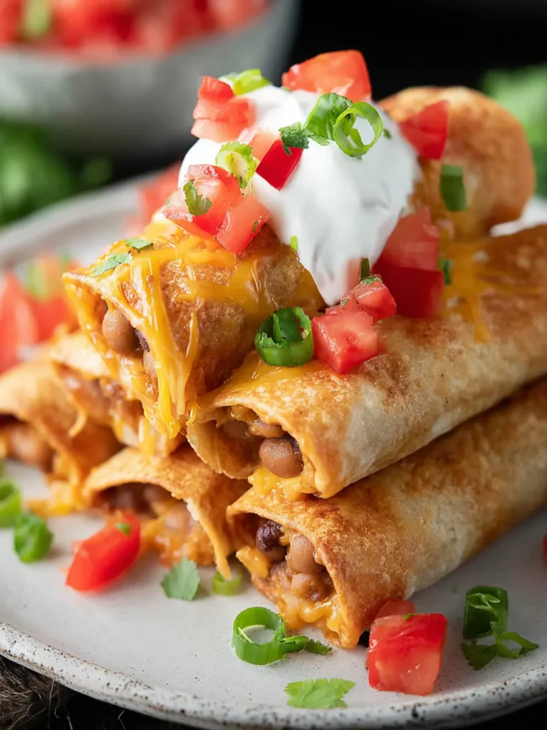 Crispy Bean Burritos Recipe First Image