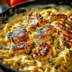 Creamy One-Pot Cajun Chicken Alfredo Orzo for Cozy Nights First Image
