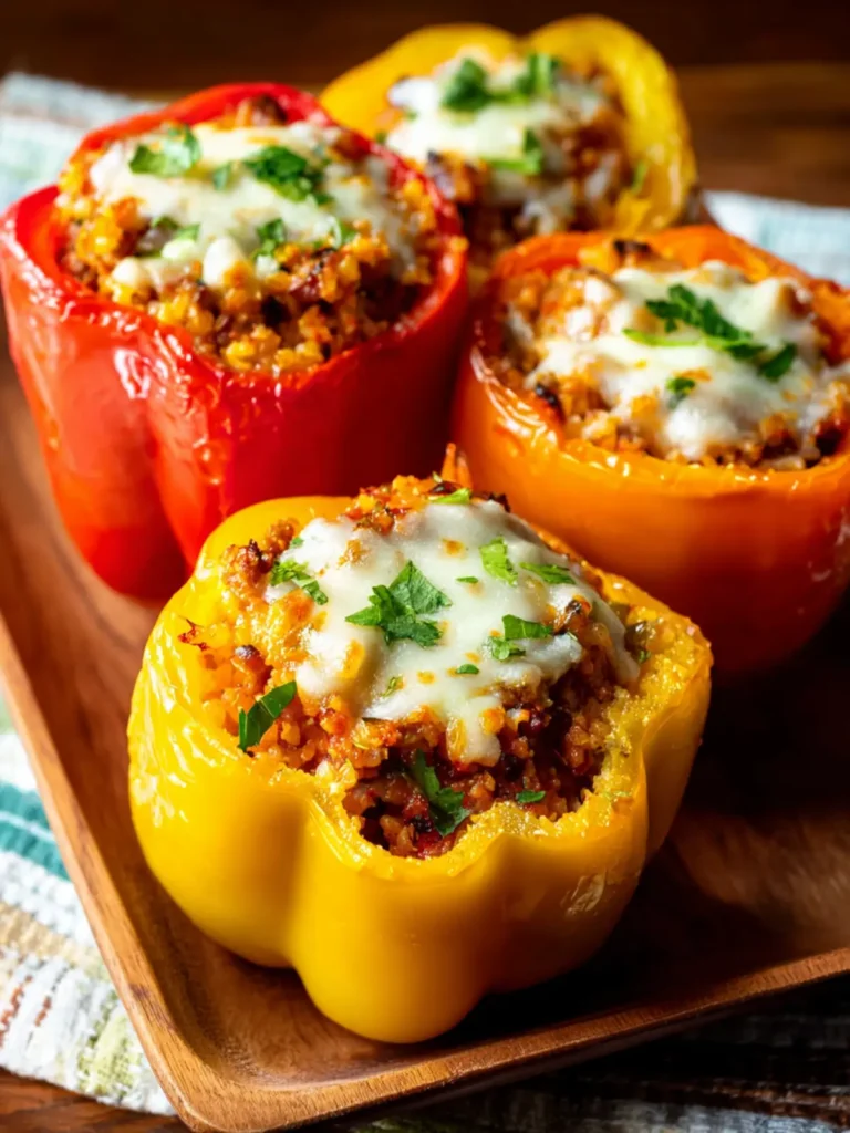 Southwestern Stuffed Peppers (with Cauliflower Rice) First Image