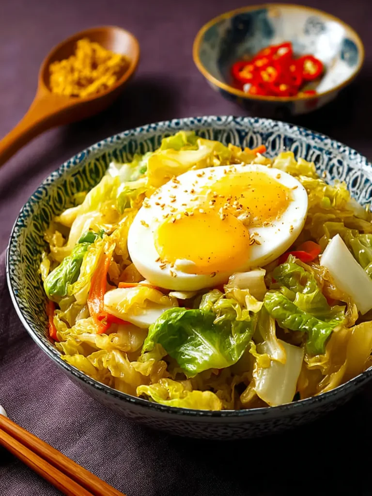 Cabbage and Egg Stir Fry: Quick and Delicious Weeknight Meal First Image