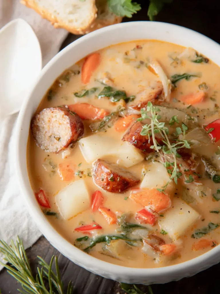 Chicken Sausage Tuscan Soup First Image