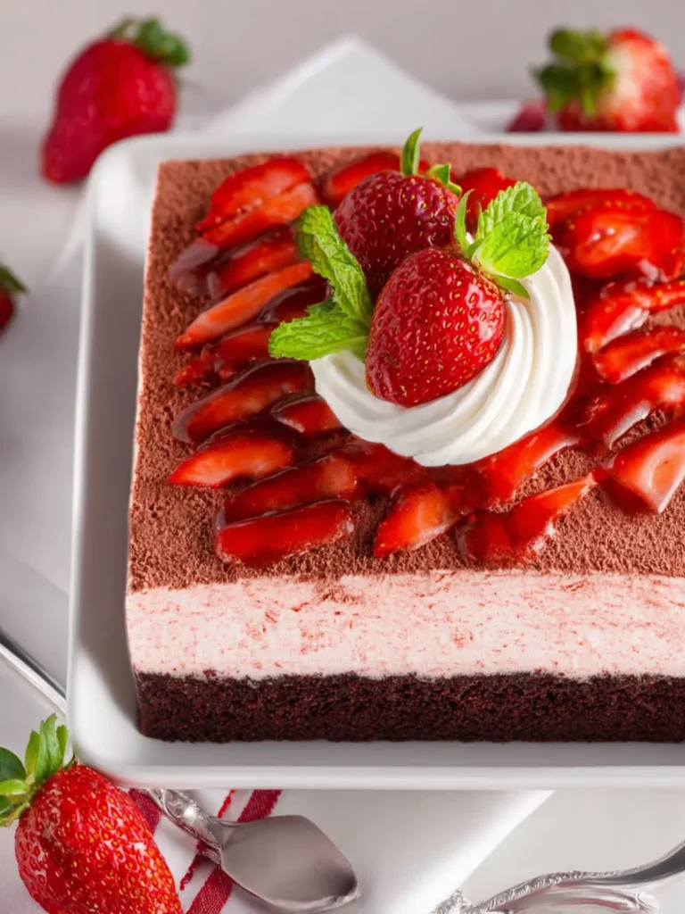 Chocolate Strawberry Cake First Image