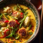 Coconut Curry Soup with Dumplings First Image