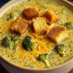 Crockpot Slow Cooker Broccoli Cheese Soup First Image