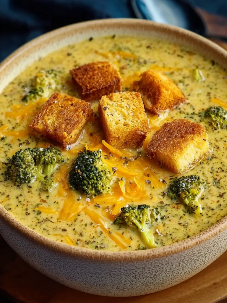 Crockpot Slow Cooker Broccoli Cheese Soup First Image