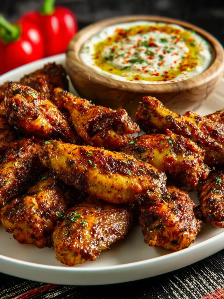 Greek Air Fryer Wings First Image