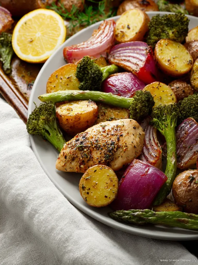 Sheet Pan Chicken and Veggies First Image