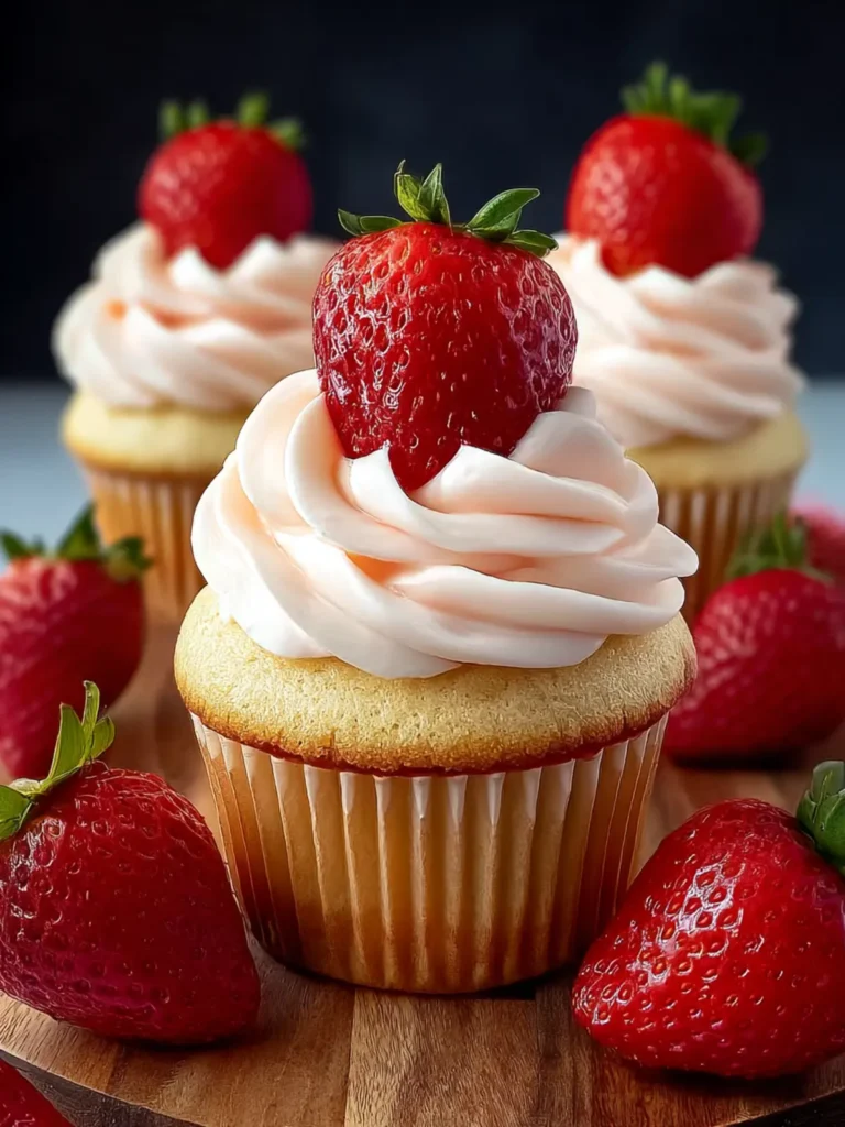Strawberries and Cream Cupcakes: A Sweet Nostalgia Treat First Image
