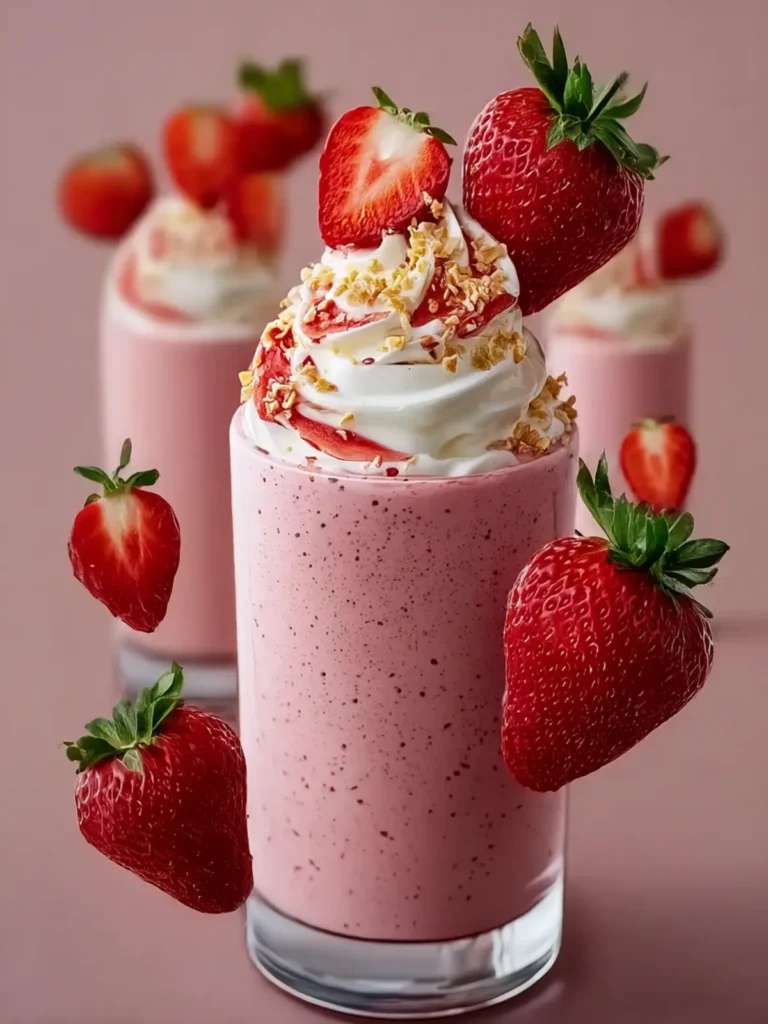 Strawberry Shortcake Protein Smoothie: The Amazing Ultimate Recipe First Image
